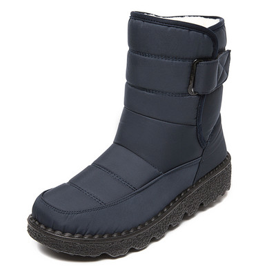 Cizme de zăpadă pentru femei de iarnă mărimi mari Pantofi din bumbac pentru gleznă Pantofi de damă impermeabili cu tub înalt Cizme înalte anti-alunecare pentru femei