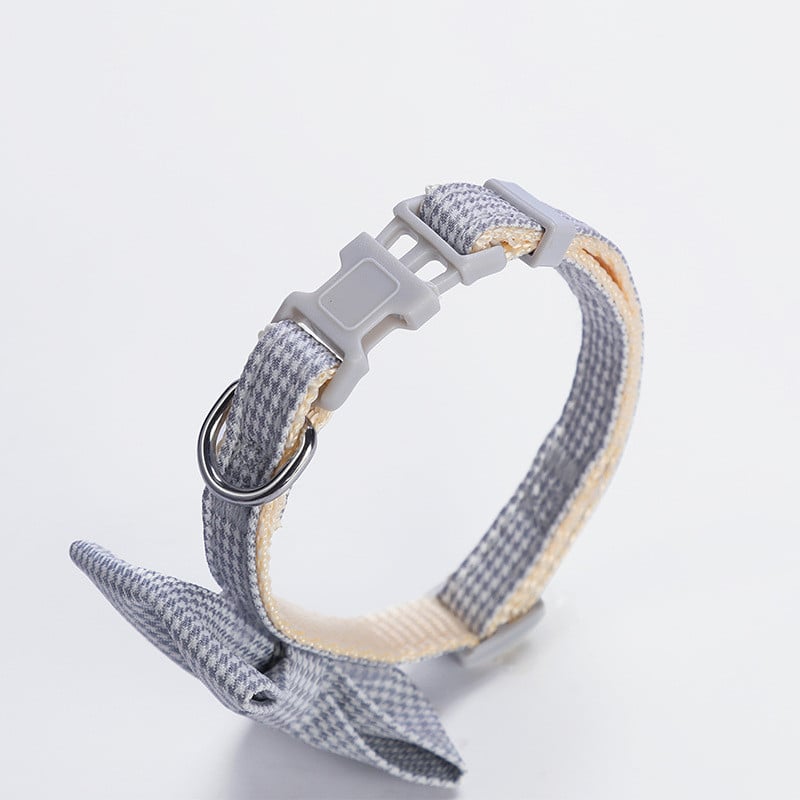 1 TK Plaid Print Lemmikloomakutsikakoerad Reguleeritav kikilips kaelarihm Kaelus Kikipuu ruuduline kikilips pühade pulmakaunistustarvikud