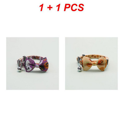 Happy Halloween Cat kaelarihm Bell Bowknot Puppy Kitten kaelakee Reguleeritav turvapandlaga rihm Chihuahua kikilips lemmikloomatarbed