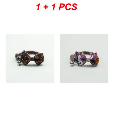 Happy Halloween Cat kaelarihm Bell Bowknot Puppy Kitten kaelakee Reguleeritav turvapandlaga rihm Chihuahua kikilips lemmikloomatarbed