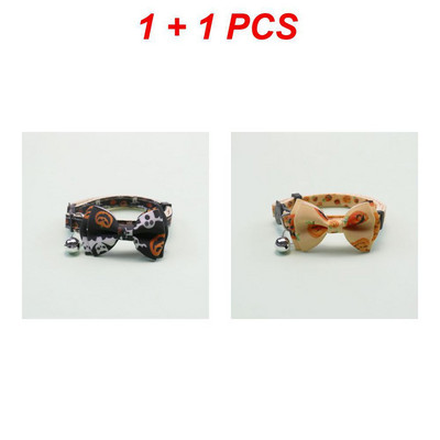 Happy Halloween Cat kaelarihm Bell Bowknot Puppy Kitten kaelakee Reguleeritav turvapandlaga rihm Chihuahua kikilips lemmikloomatarbed