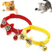 Μίνι περιλαίμια για σκύλους για γάτες Φιόγκος γιακά με καμπάνα Χαριτωμένο σχέδιο Χαριτωμένα κοσμήματα γάτας για πάρτι με θέμα τα κατοικίδια Καλλιστεία ομορφιάς Ρυθμιζόμενο κολάρο για κατοικίδια
