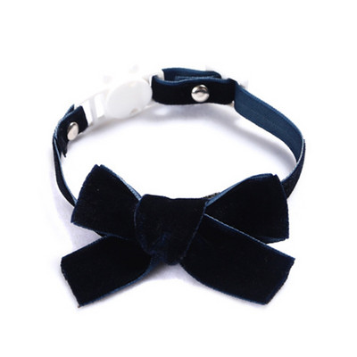 Κολιέ με φιόγκο γατούλας για σκύλους γάτες Vintage κολάρο γάτας Velvet pearl Ρυθμιζόμενο κατά του πνιγμού κολιέ κουταβιών Αξεσουάρ για πάρτι για κατοικίδια