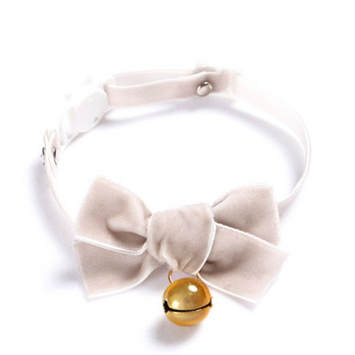 Κολιέ με φιόγκο γατούλας για σκύλους γάτες Vintage κολάρο γάτας Velvet pearl Ρυθμιζόμενο κατά του πνιγμού κολιέ κουταβιών Αξεσουάρ για πάρτι για κατοικίδια