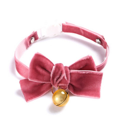 Κολιέ με φιόγκο γατούλας για σκύλους γάτες Vintage κολάρο γάτας Velvet pearl Ρυθμιζόμενο κατά του πνιγμού κολιέ κουταβιών Αξεσουάρ για πάρτι για κατοικίδια