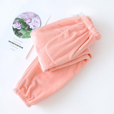 Γυναικείες Πιτζάμες Χειμερινές Πυκνές Φανελένιες Πιτζάμες Μικρά Πόδια Ψηλή Μέση Φαρδιά Κοραλί Βελούδο Ζεστό Παντελόνι Οικιακής Πιτζάμες Γυναικεία