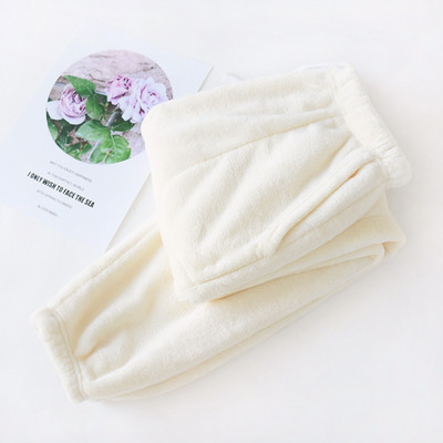 Γυναικείες Πιτζάμες Χειμερινές Πυκνές Φανελένιες Πιτζάμες Μικρά Πόδια Ψηλή Μέση Φαρδιά Κοραλί Βελούδο Ζεστό Παντελόνι Οικιακής Πιτζάμες Γυναικεία