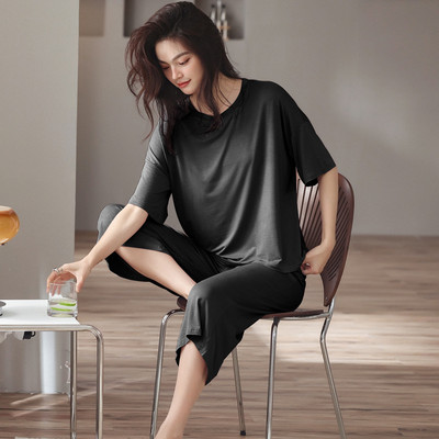 Fdfklak Modal Viscose Nightie για Γυναικεία Σετ Πιτζάμες 2 τεμ.