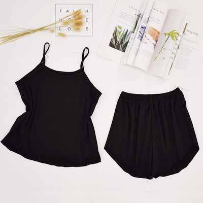 FallSweet Πυτζάμες για Γυναικείες Καλοκαιρινά μασίφ Sleepwear Σέξι Πυτζάμες Set Tank Top Σορτς Νυχτικά