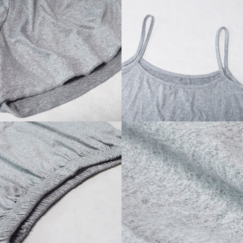 FallSweet Πυτζάμες για Γυναικείες Καλοκαιρινά μασίφ Sleepwear Σέξι Πυτζάμες Set Tank Top Σορτς Νυχτικά