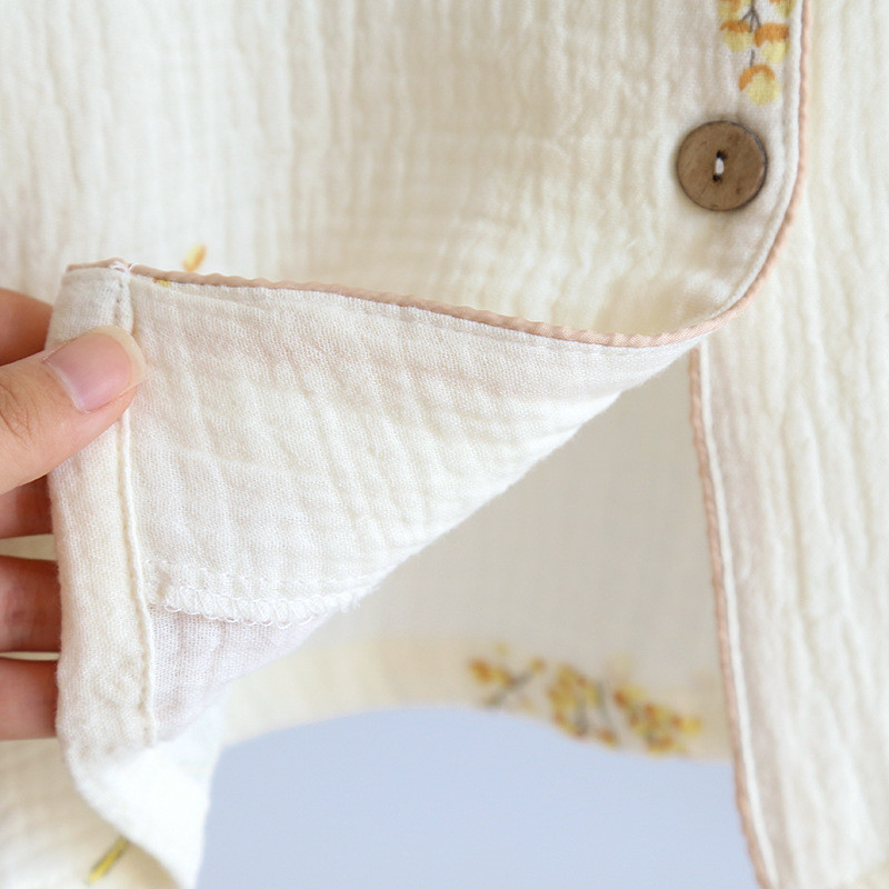 2023 legújabb hosszú ujjú nadrágok tavaszi és őszi virágmintás sárga színű laza otthoni hálóruha női pizsama