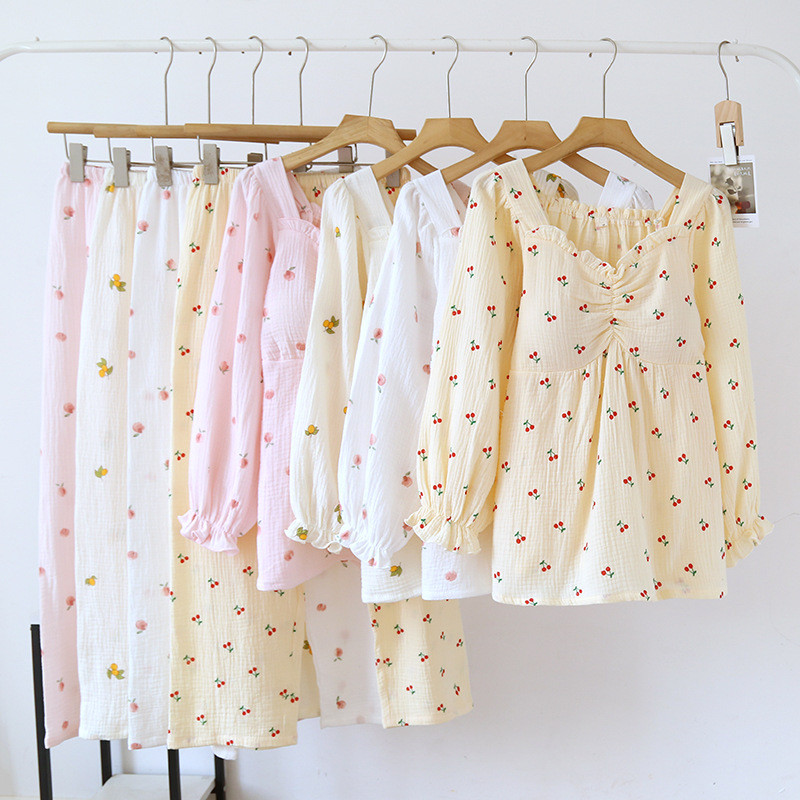 Pulover cu mâneci lungi Topuri cu pernă la piept Pantaloni lungi de toamnă din bumbac lejer, haine dulci și drăguțe pentru fete