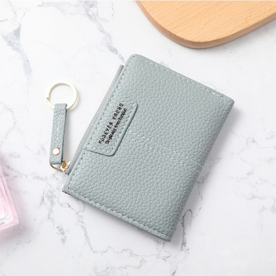 Uus kollane naiste rahakott Pehmest PU-nahast naiste rahakott Mini Hasp kaardihoidja mündi lühikesed rahakotid õhuke väike rahakott lukuga võtmehoidja