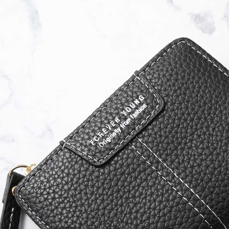 Uus kollane naiste rahakott Pehmest PU-nahast naiste rahakott Mini Hasp kaardihoidja mündi lühikesed rahakotid õhuke väike rahakott lukuga võtmehoidja