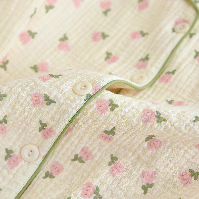 Μακρυμάνικο μακρύ παντελόνι κοστούμι πιτζάμες για γυναικεία ανοιξιάτικη και φθινοπωρινή λεπτό ύφασμα Φορέστε σπίτι Βαμβακερά μαλακά υπνοδωμάτια Γυναικεία ρούχα