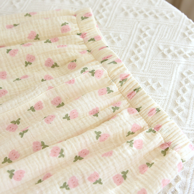 Μακρυμάνικο μακρύ παντελόνι κοστούμι πιτζάμες για γυναικεία ανοιξιάτικη και φθινοπωρινή λεπτό ύφασμα Φορέστε σπίτι Βαμβακερά μαλακά υπνοδωμάτια Γυναικεία ρούχα