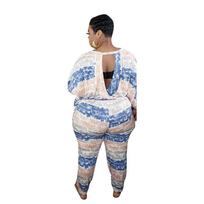 Σετ δύο τεμαχίων σετ συν μεγεθών Γυναικεία ρούχα Αθλητικά Αθλητικά μακρυμάνικα μπλουζάκια και παντελόνια σετ σέξι ρούχα Χονδρική Dropshipping