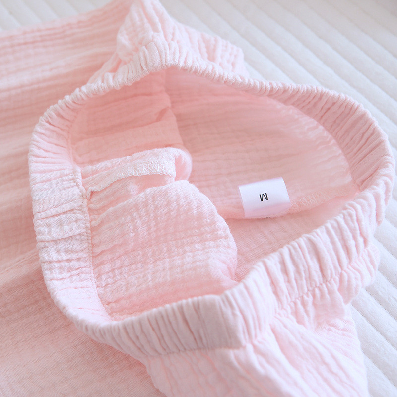 Νέο Color-blocked κρέπ κοστούμι πιτζάμα Γυναικεία 2022 Άνοιξη και Φθινόπωρο από βαμβακερά νήματα Μακρυμάνικο σύνολο Femme 2 Pièces Homewear