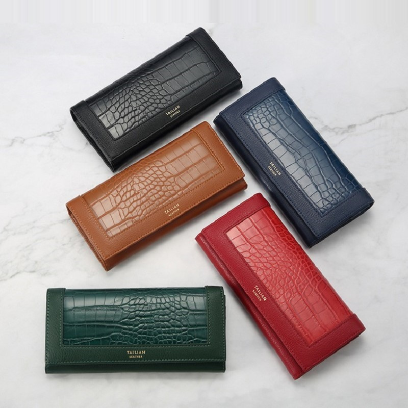 Multifunktsionaalsed Luksuslikud Naiste Rahakotid Pikk rahakott Naistele Nahast rahakott ID-kaardi hoidja Naiste Rahakotid Naiste Sidur Telefonikott Rahakott