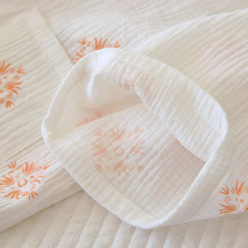 Pijama japoneză pentru fete Kimono drăguț cu mâneci lungi din bumbac, primăvară și toamnă, vară, imprimare simplă, costum de dormit acasă