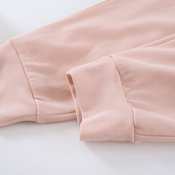 Нови пижами 2023 г. Дамски пролетни и есенни памучни ежедневни свободни пижами с дълги ръкави без щампи Обикновени ежедневни домашни дрехи