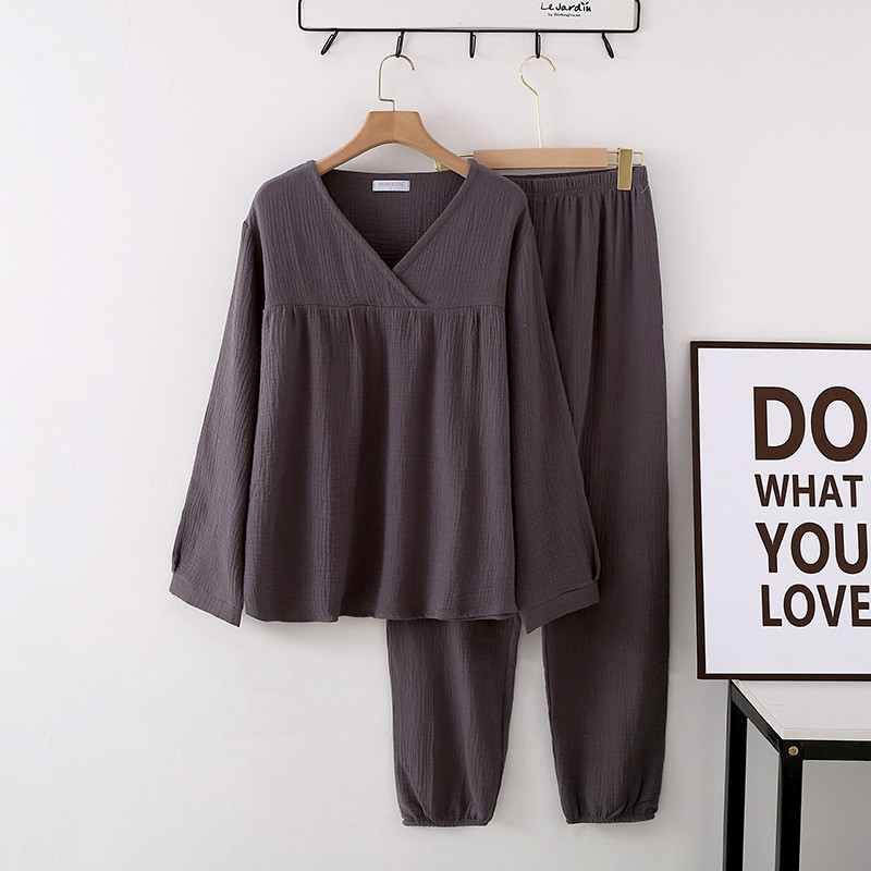 Kevadine ja sügisene naiste pidžaamad puuvillased pikkade varrukatega püksid koduriietus ülikond naiste pidžaamad magamisriided riided