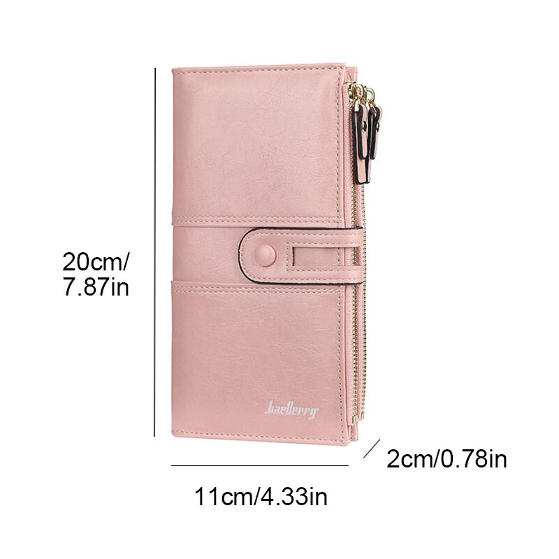 Γυναικεία Πορτοφόλια Μόδα Μακρύ Δερμάτινο Πορτοφόλι Κορυφαίας Ποιότητας Κλασικό Γυναικείο Πορτοφόλι Πορτοφόλι με φερμουάρ για γυναίκες