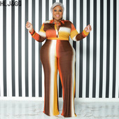 HLJ&GG Nagy méretű alkalmi nyomtatott kétrészes készletek női ruhák XL-5XL tavaszi őszi női gombos hosszú ujjú ing + nadrág tréningruhák