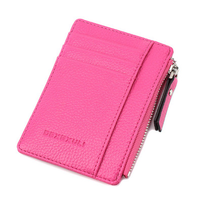 Γυναικεία Γυναικεία Γυναικεία Πορτοφόλια Πορτοφόλι Φερμουάρ PU Μικρό Μίνι Απαλό Λεπτό Κέρμα Κάρτας Κάρτας JAN88