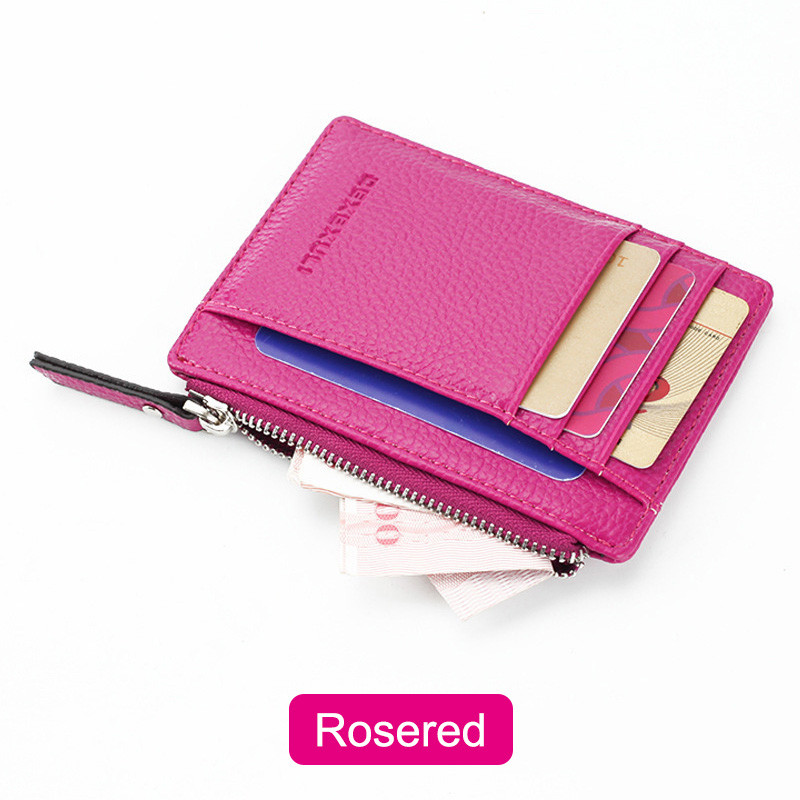 Γυναικεία Γυναικεία Γυναικεία Πορτοφόλια Πορτοφόλι Φερμουάρ PU Μικρό Μίνι Απαλό Λεπτό Κέρμα Κάρτας Κάρτας JAN88