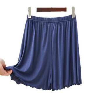Модални памучни пижами Къси дамски летни широки големи ежедневни тънки домашни дрехи Къси домашни панталони с висока талия с дантелени ръбове