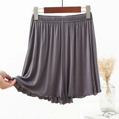 Modaliniai medvilniniai pižamos šortai, skirti moteriškai vasarai, laisvi, dideli laisvalaikio ploni namų rūbai, trumpi namų drabužiai aukštu juosmeniu, nėriniuotu kraštu.