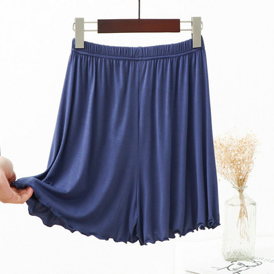 Modaliniai medvilniniai pižamos šortai, skirti moteriškai vasarai, laisvi, dideli laisvalaikio ploni namų rūbai, trumpi namų drabužiai aukštu juosmeniu, nėriniuotu kraštu.