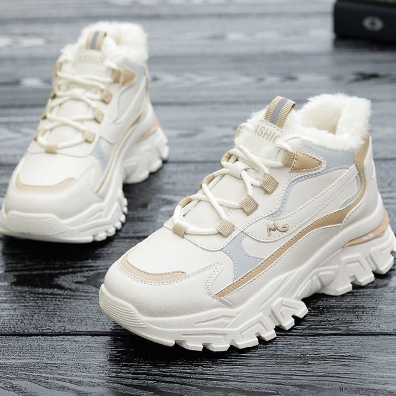 Kingad Naised Talv Uus platvorm puuvillased kingad Naiste paeltega vabaaja tossud poolsaapad Jooksujalatsid soojad lumesaapad naine