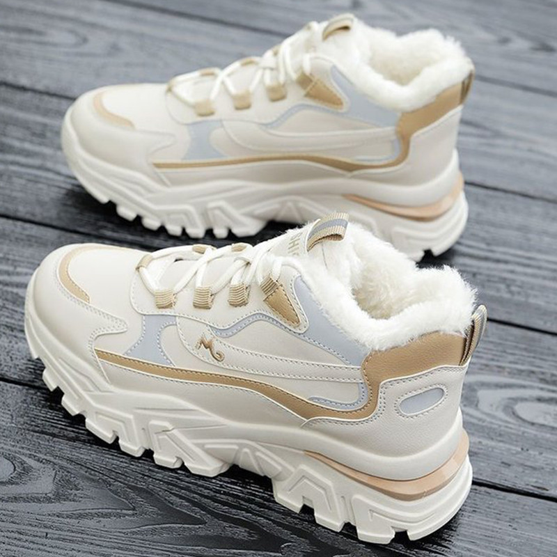 Kingad Naised Talv Uus platvorm puuvillased kingad Naiste paeltega vabaaja tossud poolsaapad Jooksujalatsid soojad lumesaapad naine