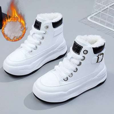 Naiste talvejalatsid Uued puuvillased jalanõud Platvorm Poolsaapad Naistele Hoia soojas Vabaajajalatsid Naiste Mugavad papud Lumesaapad