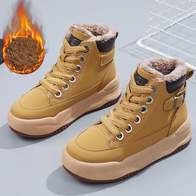 Naiste talvejalatsid Uued puuvillased jalanõud Platvorm Poolsaapad Naistele Hoia soojas Vabaajajalatsid Naiste Mugavad papud Lumesaapad