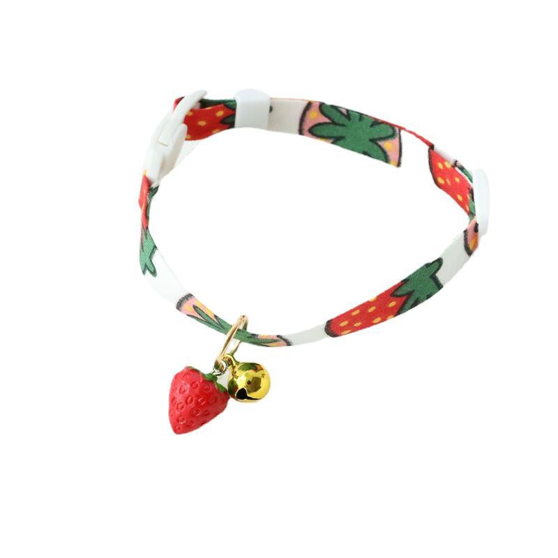 Armas multikas moodne kassi kaelarihm Reguleeritav kell Koera kaelarihm suvine maasika ananassi lemmiklooma kaelarihm kassipoja ja kutsika kaunistus