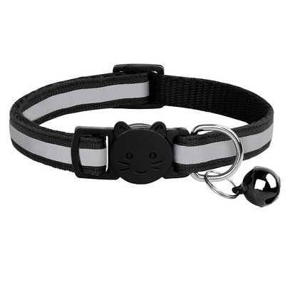 Guler de pisici din nailon Guler de pisică cu eliberare rapidă de siguranță Pisicuță Guleră pentru cățeluș Colier imprimat cu clopot Accesorii reglabile pentru pisici