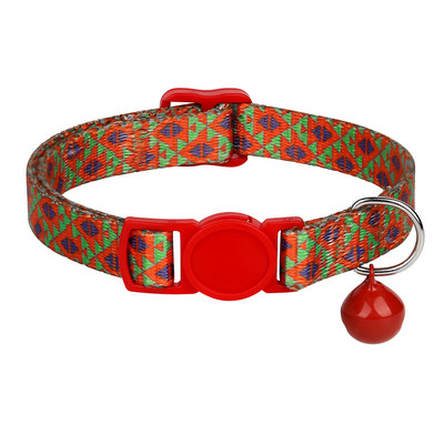 Guler de pisici din nailon Guler de pisică cu eliberare rapidă de siguranță Pisicuță Guleră pentru cățeluș Colier imprimat cu clopot Accesorii reglabile pentru pisici