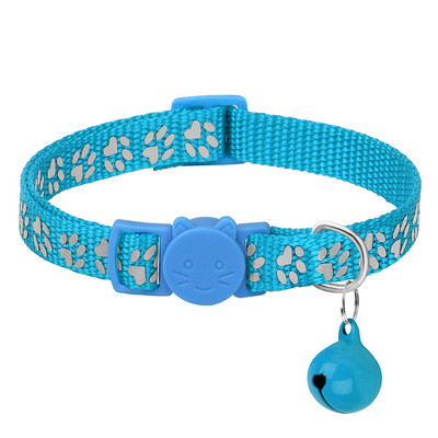 Guler de pisici din nailon Guler de pisică cu eliberare rapidă de siguranță Pisicuță Guleră pentru cățeluș Colier imprimat cu clopot Accesorii reglabile pentru pisici