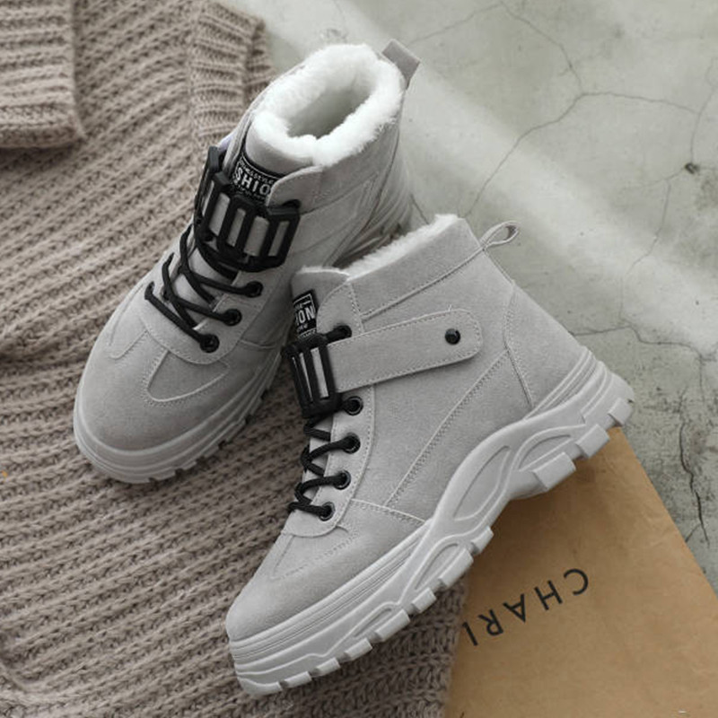 Χειμερινά παπούτσια Γυναικείες ζεστές γούνινες αντιολισθητικές μπότες Γυναικείες μπότες χιονιού casual fashion lace Up παπούτσια Γυναικεία παπούτσια νέας πλατφόρμας