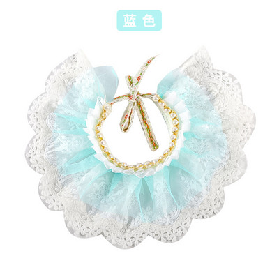 Articole pentru animale de companie Guler pentru pisici cu dantelă cu clopot Bandana din dantelă pentru pisici Accesorii pentru animale de companie Guler pentru câini Chihuahua