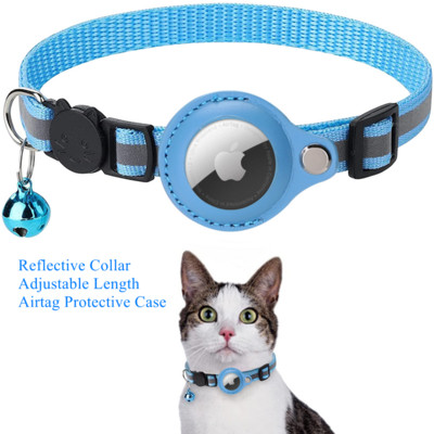 Pet GPS Tracker Airtag Case Collar for Cat with Protective Anti Lost Locator Кучешки аксесоари Светлоотразителни нашийници за домашни любимци Аксесоари