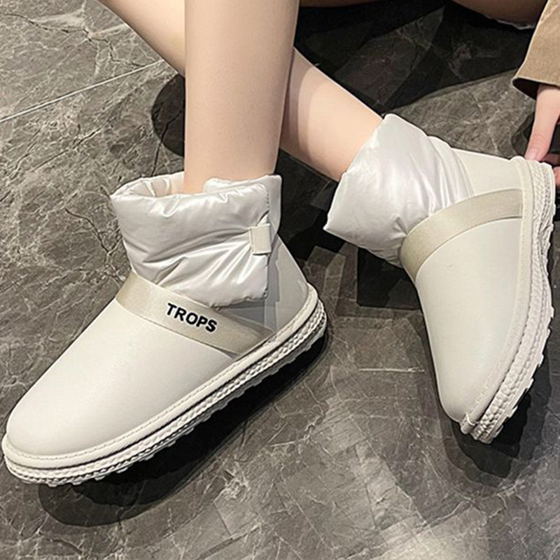 Νέες γυναικείες μπότες χιονιού Χειμερινά αδιάβροχα αντιολισθητικά γυναικεία παπούτσια πλατφόρμας Γυναικεία μόδα βελούδινα μποτάκια Γυναικείες μπότες