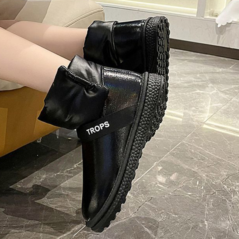 Νέες γυναικείες μπότες χιονιού Χειμερινά αδιάβροχα αντιολισθητικά γυναικεία παπούτσια πλατφόρμας Γυναικεία μόδα βελούδινα μποτάκια Γυναικείες μπότες