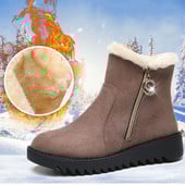 Talvesaapad Naine Mood Lukuga lumesaapad Naiste soojad plüüsist jalanõud Platvorm Libisemiskindlad Poolsaapad Naistele Uued saapad Naistele