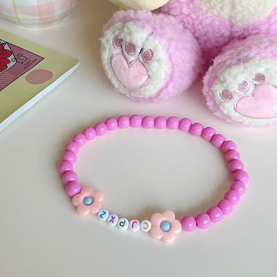 Όνομα κατοικίδιου ζώου γάτας και σκύλου προσαρμοσμένο χρώμα αρκουδάκι λουλούδι με χάντρες κολιέ κολάρο γάτας γιακά σκύλου αξεσουάρ για κατοικίδια