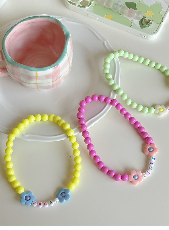 Όνομα κατοικίδιου ζώου γάτας και σκύλου προσαρμοσμένο χρώμα αρκουδάκι λουλούδι με χάντρες κολιέ κολάρο γάτας γιακά σκύλου αξεσουάρ για κατοικίδια