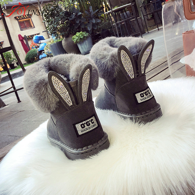 2021 Νέες γυναικείες χειμερινές μπότες χιονιού Βελούδινα γεμιστά παπούτσια Μπότες εξωτερικής γούνας Keep ζεστά παπούτσια Γυναικείες μασίφ μπότες casual